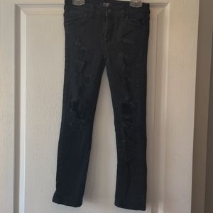 Ops Boys Distressed Jeans Skinny Leg 7/8